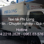 Taxi tải giá rẻ Phi Long từ đường Thạch Bàn đi Hải Phòng