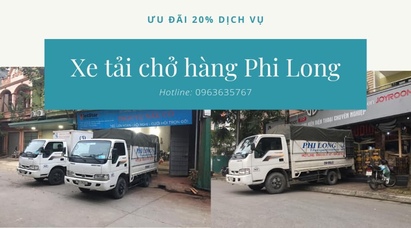 Taxi tải giá rẻ Phi Long phố Vân Hồ đi Quảng Ninh